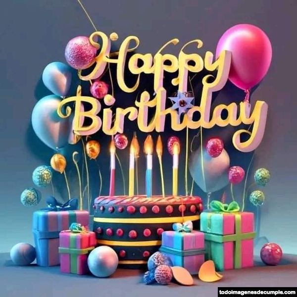 Imágenes de cumpleaños con nombres y familiares
