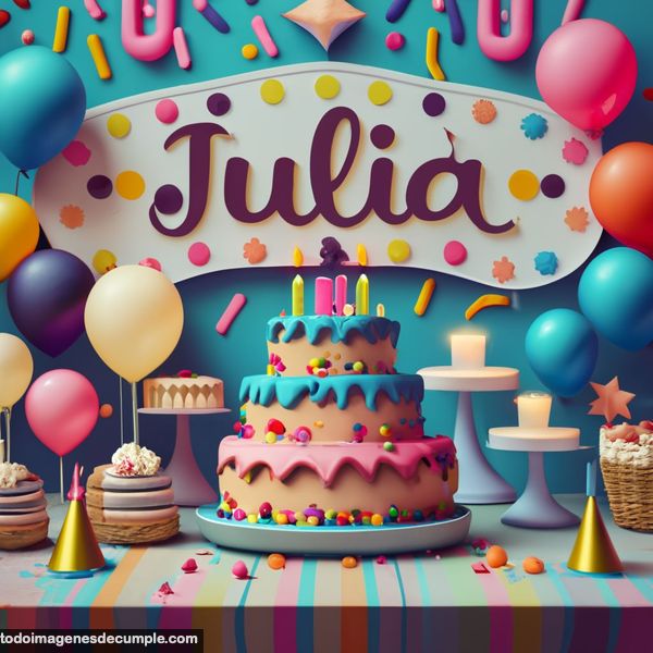feliz cumpleaños julia
