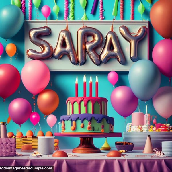 feliz cumpleaños saray