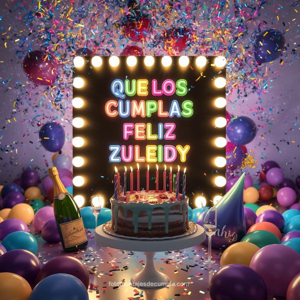 imagenes de feliz cumpleaños nombre zuleidy