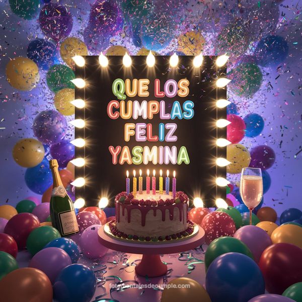 imagenes de feliz cumpleaños nombre yasmina