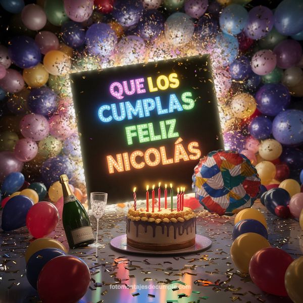 imagenes de feliz cumpleaños nombre nicolas