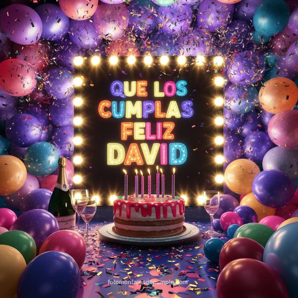 imagenes de feliz cumpleaños nombre david