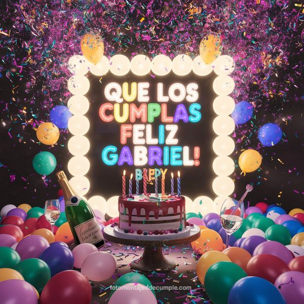 imagenes de feliz cumpleaños nombre gabriel