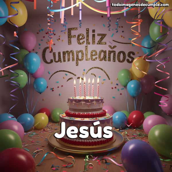 tarjeta feliz cumpleaños jesus