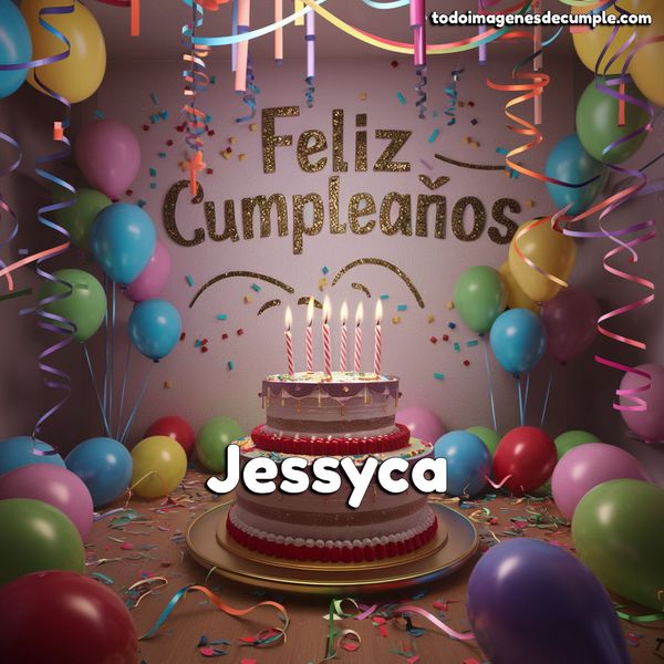 tarjeta feliz cumpleaños jessyca