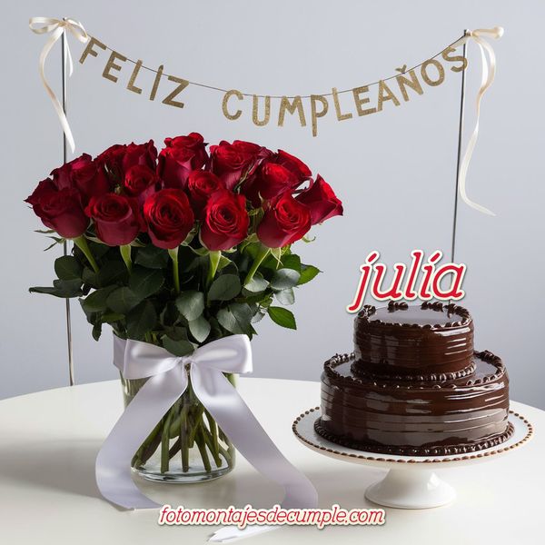 imagenes de cumpleaños con nombres julia