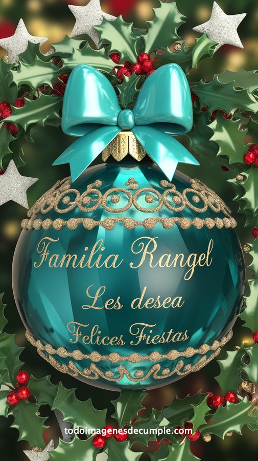 apellidos personalizados para desear felices fiestas