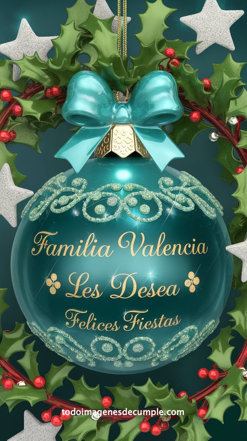 apellidos personalizados para desear felices fiestas