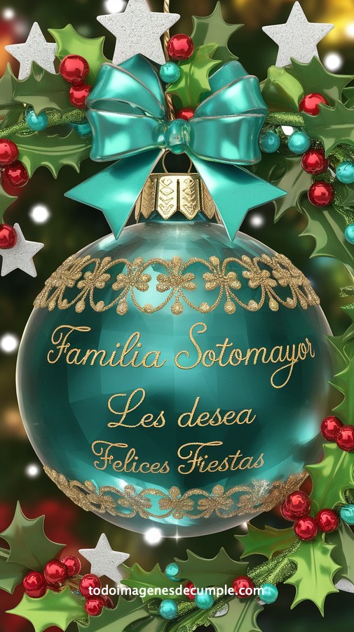 apellidos personalizados para desear felices fiestas
