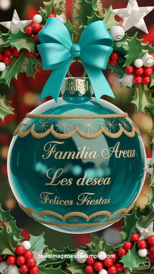 apellidos personalizados para desear felices fiestas