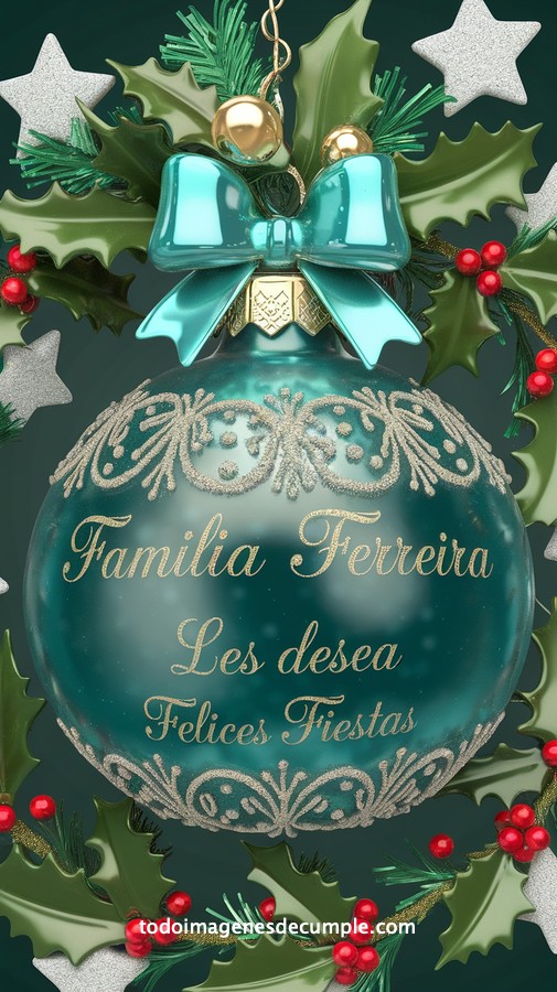 apellidos personalizados para desear felices fiestas