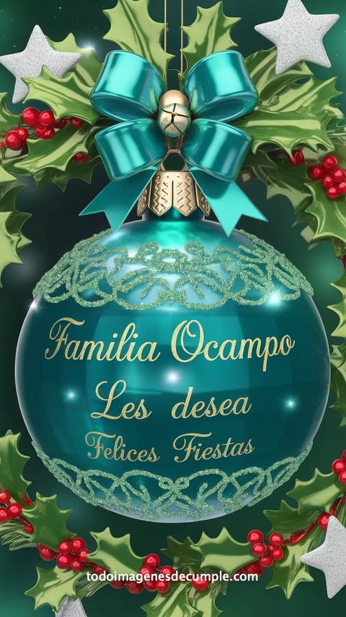 apellidos personalizados para desear felices fiestas