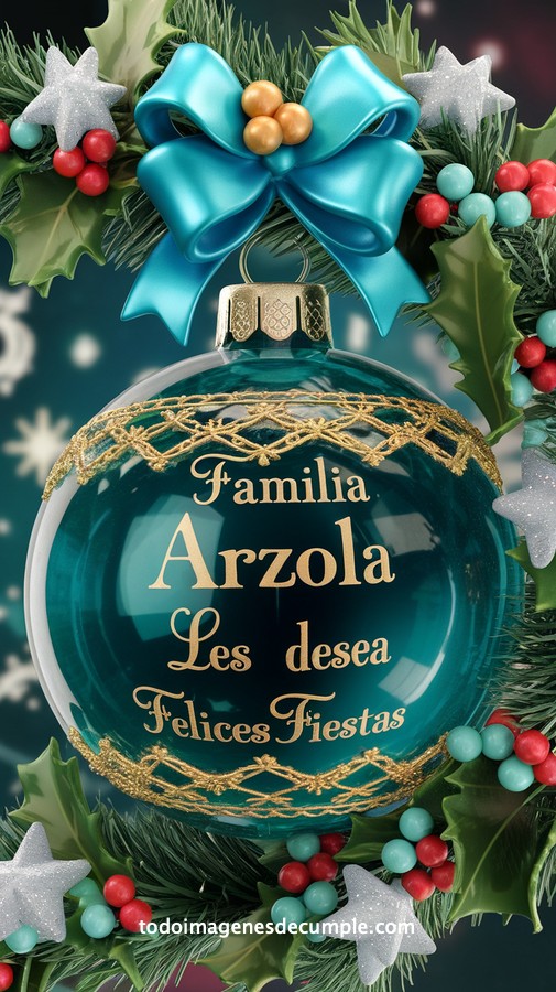 apellidos personalizados para desear felices fiestas