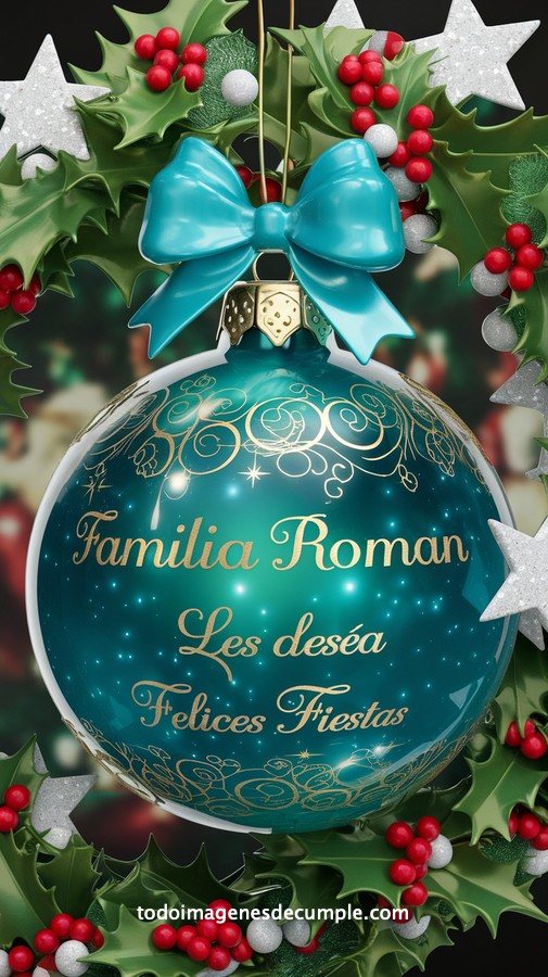 apellidos personalizados para desear felices fiestas