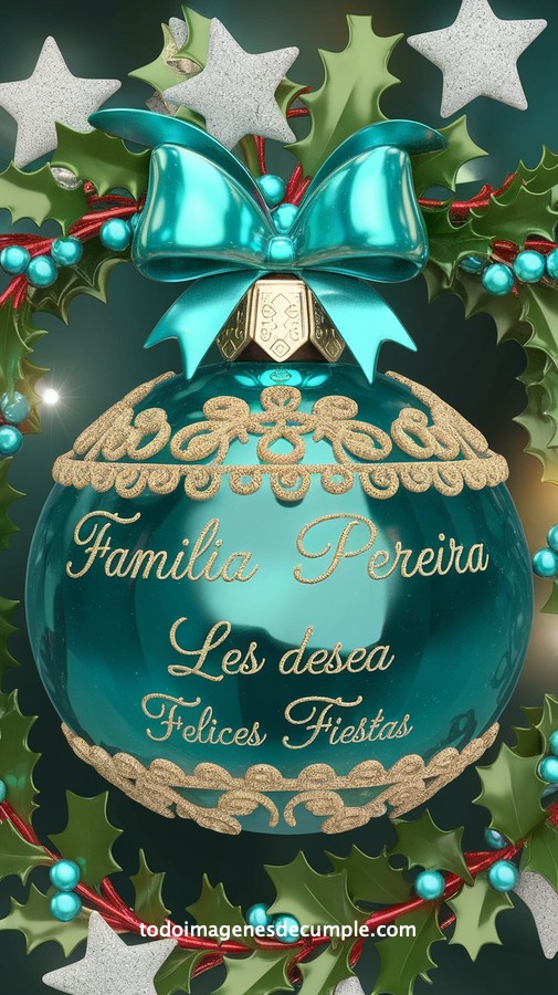 apellidos personalizados para desear felices fiestas