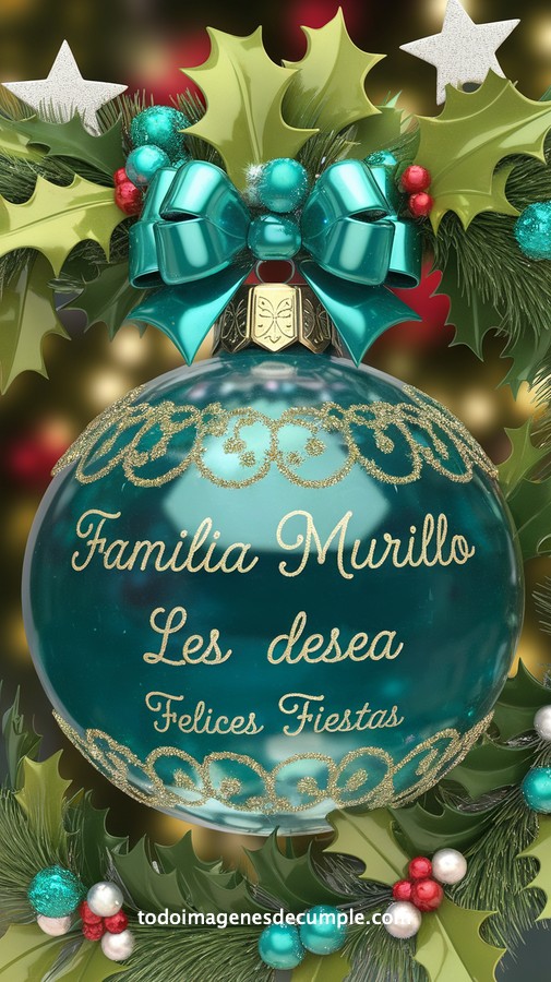 apellidos personalizados para desear felices fiestas