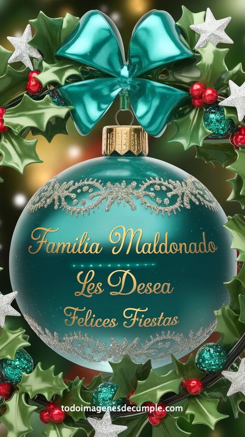 apellidos personalizados para desear felices fiestas