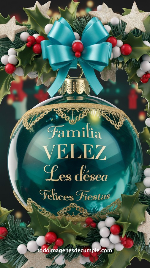 apellidos personalizados para desear felices fiestas