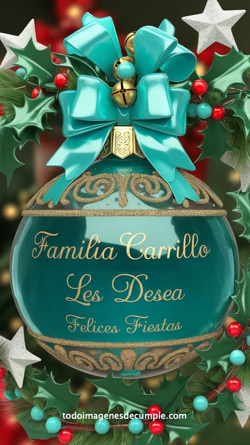 apellidos personalizados para desear felices fiestas