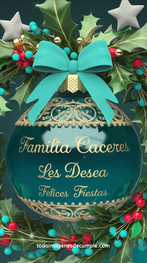 apellidos personalizados para desear felices fiestas