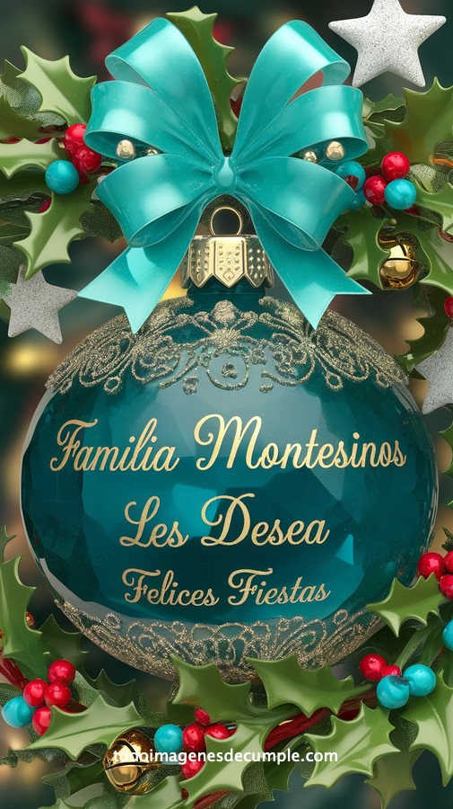 apellidos personalizados para desear felices fiestas
