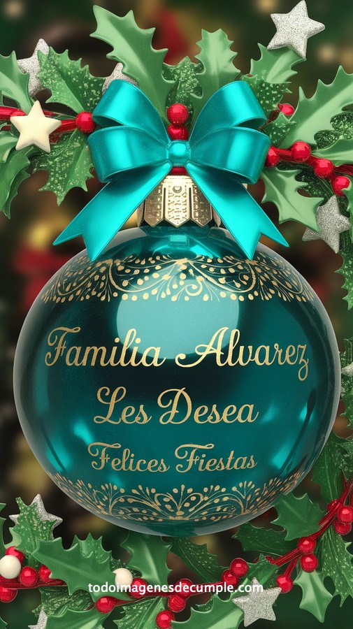 apellidos personalizados para desear felices fiestas
