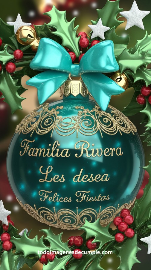 apellidos personalizados para desear felices fiestas