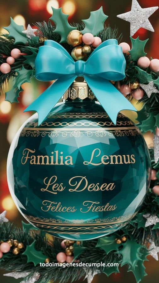 apellidos personalizados para desear felices fiestas