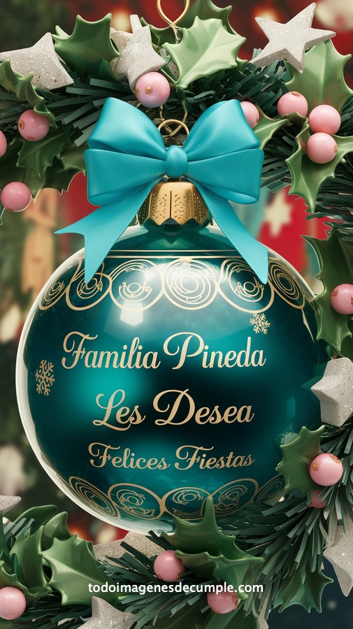 apellidos personalizados para desear felices fiestas