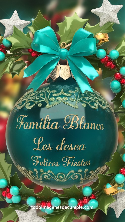 apellidos personalizados para desear felices fiestas