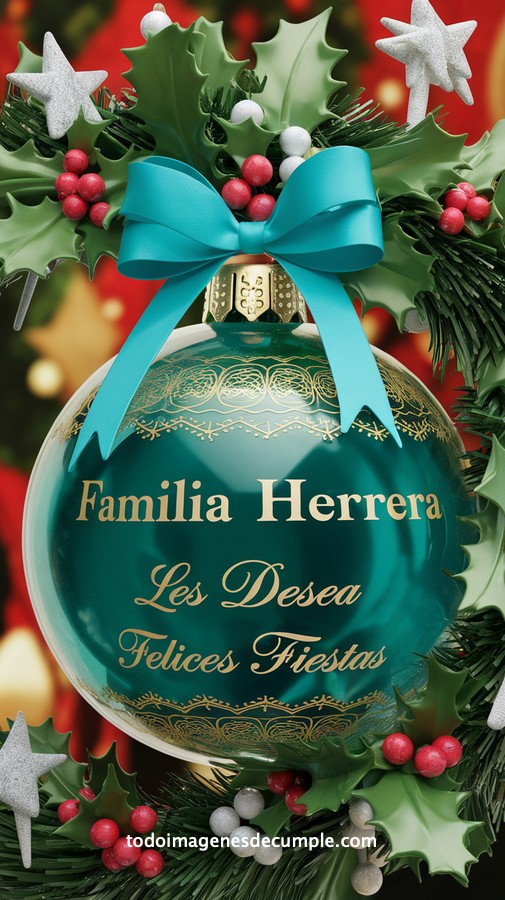 apellidos personalizados para desear felices fiestas