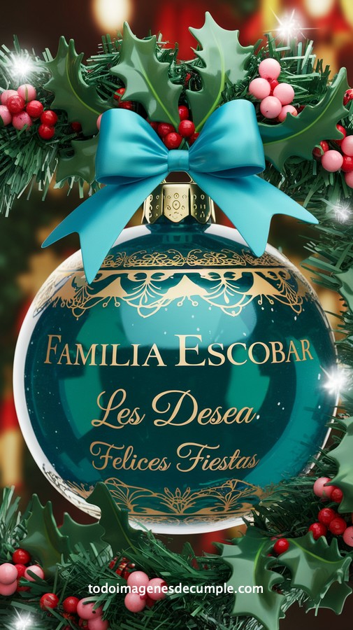 apellidos personalizados para desear felices fiestas
