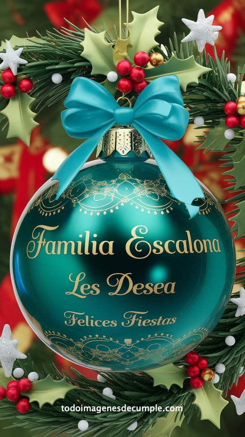 apellidos personalizados para desear felices fiestas