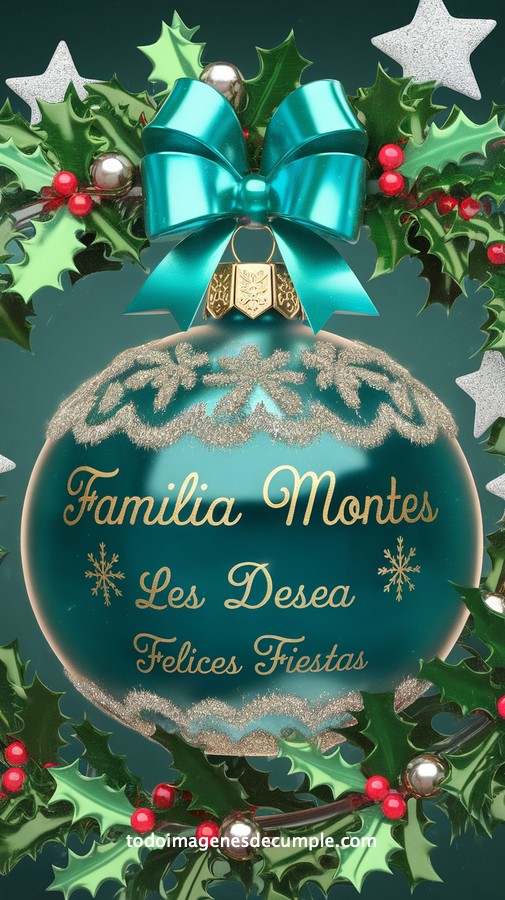 apellidos personalizados para desear felices fiestas