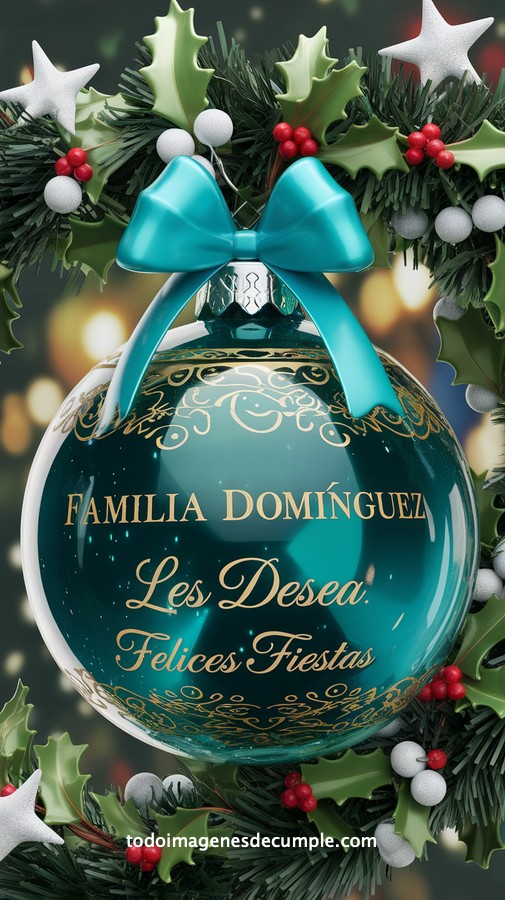 apellidos personalizados para desear felices fiestas