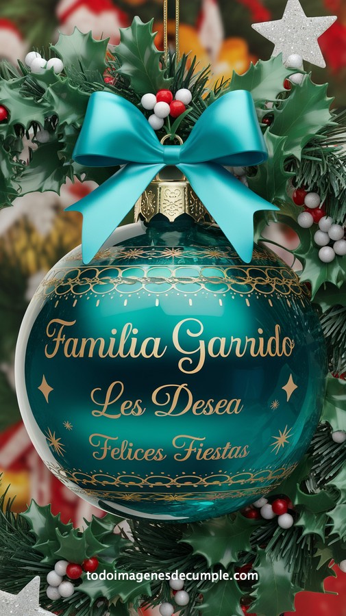apellidos personalizados para desear felices fiestas