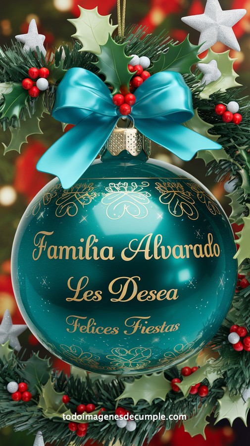 apellidos personalizados para desear felices fiestas