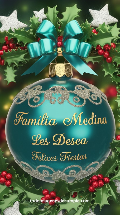 apellidos personalizados para desear felices fiestas