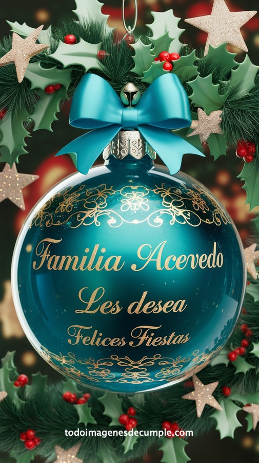 apellidos personalizados para desear felices fiestas