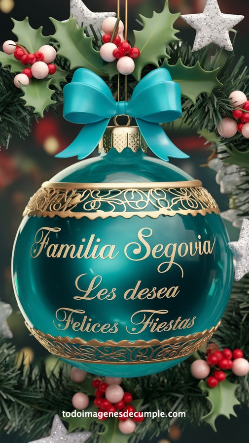 apellidos personalizados para desear felices fiestas