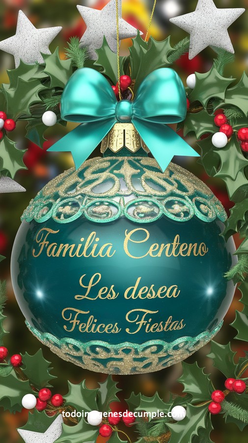 apellidos personalizados para desear felices fiestas
