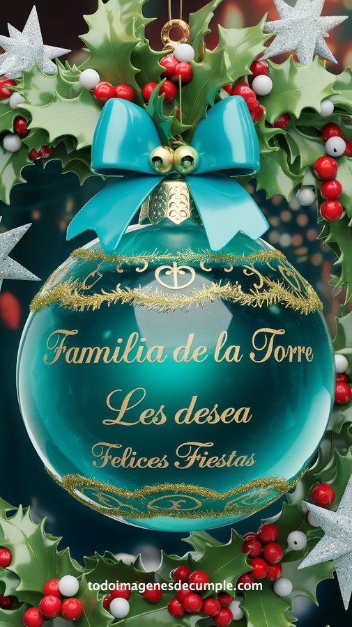 apellidos personalizados para desear felices fiestas