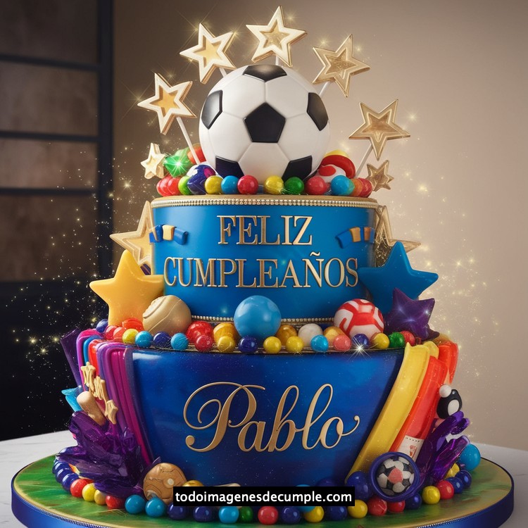 nombres feliz cumple futbol
