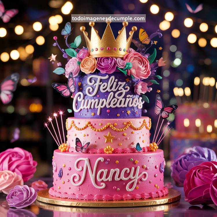 nombres feliz cumpleaños mujer