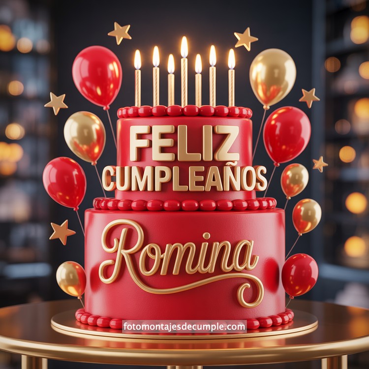 Nombres de cumpleaños en pastel