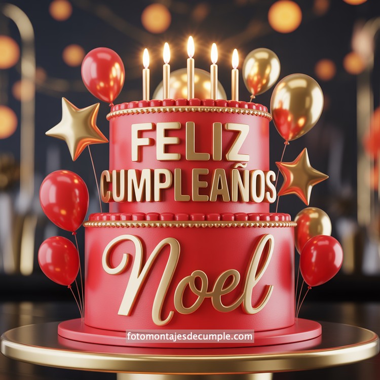 Nombres de cumpleaños en pastel