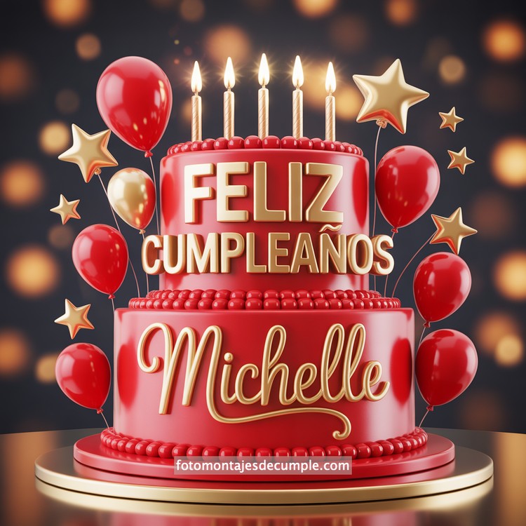 Nombres de cumpleaños en pastel