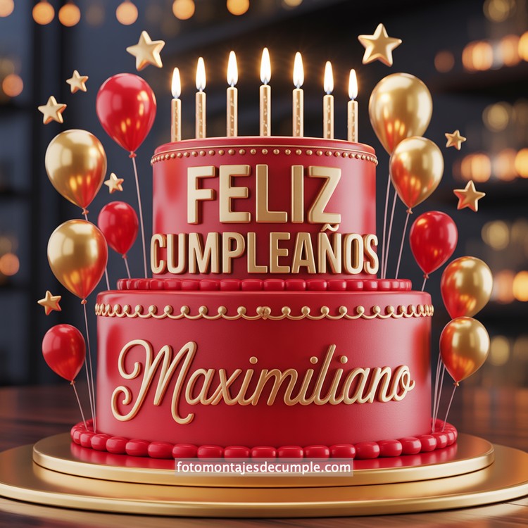 Nombres de cumpleaños en pastel