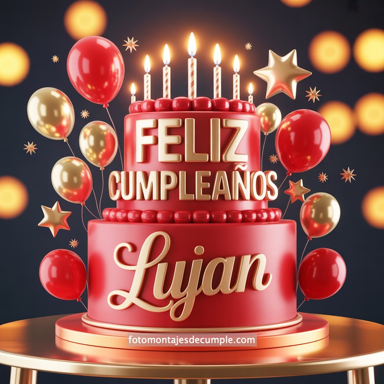 Nombres de cumpleaños en pastel